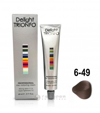 6-49 крем-краска  темно-русый бежевый фиолетовый / Delight TRIONFO 60 мл